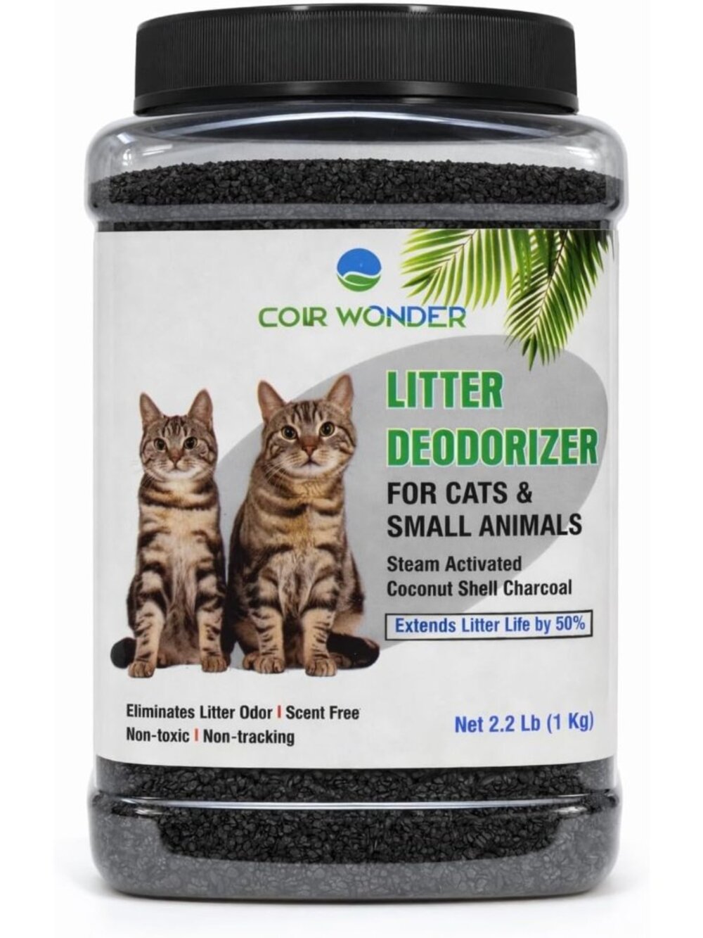 Natural Cat Litter Deodorizer with Activated Charcoal – Odor Eliminator